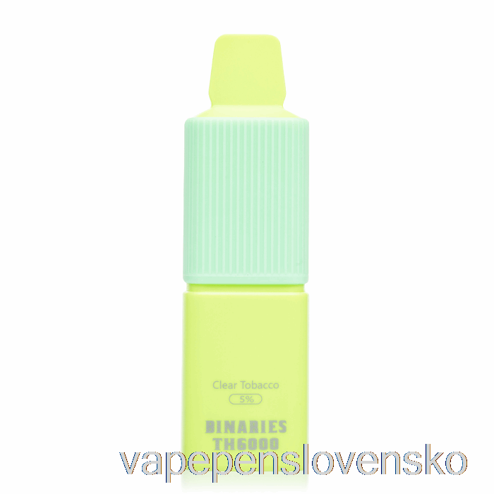 Horizont Binaries Th6000 Jednorazová číra Tabaková Vape Bez Nikotinu